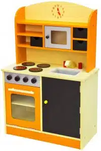 Cuisine en bois TecTake Orange