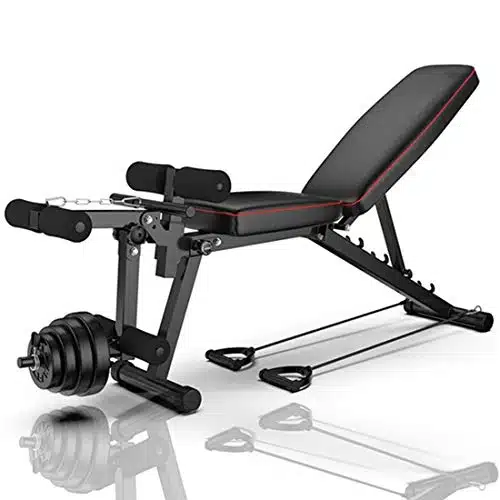 Meilleur banc de musculation pliable avec barre et poids