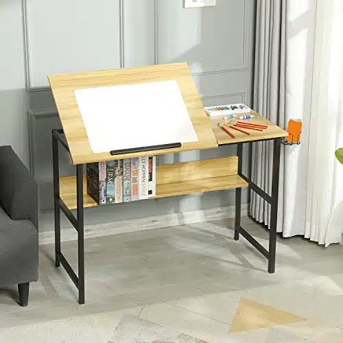 Meilleure table à dessin en bois inclinable