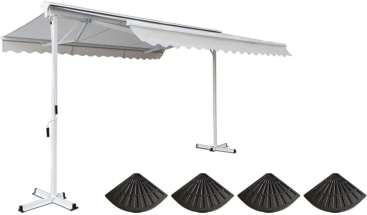 Meilleur parasol rectangulaire double pente